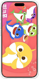 Силіконовий протиударний с посиленими кутами чехол Бейби Шаркс для Apple iPhone 16 Pro - 6305sp-3708 изображение 