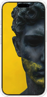 Силіконовий протиударний с посиленими кутами чехол Статуя арт для Apple iPhone 16 Pro - 6330sp-3708 изображение 