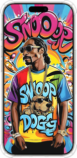 Силіконовий протиударний с посиленими кутами чехол Снуп дог для Apple iPhone 16 Pro - 6348sp-3708 изображение 