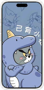 Силіконовий протиударний с посиленими кутами чехол Том і джеррі 1 для Apple iPhone 16 Pro - 6358sp-3708 изображение 