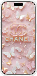 Силикон с усиленными углами чехол Шанель для Apple iPhone 16 Pro - 6366sp-3708 изображение 