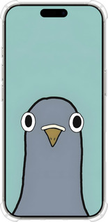 Силикон с усиленными углами чехол Голубь для Apple iPhone 16 Pro - 6388sp-3708 изображение 