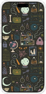 Силикон с усиленными углами чехол Колдовской принт для Apple iPhone 16 Pro - 6425sp-3708 изображение 