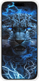 Силикон с усиленными углами чехол Ледяной леопард для Apple iPhone 16 Pro - 6460sp-3708 изображение 