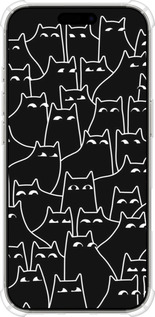 Силикон с усиленными углами чехол С изображением кошек для Apple iPhone 16 Pro - 6470sp-3708 изображение 