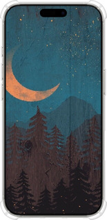 Силіконовий протиударний с посиленими кутами чехол Зоряний ліс для Apple iPhone 16 Pro - 6480sp-3708 изображение 