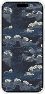 Силикон с усиленными углами чехол Морская тематика в стиле арт-деко для Apple iPhone 16 Pro - 6520sp-3708 изображение 