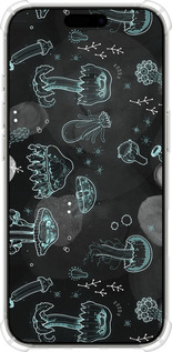 Силіконовий протиударний с посиленими кутами чехол Медузи для Apple iPhone 16 Pro - 906sp-3708 изображение 