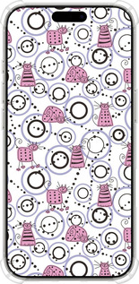 Силикон с усиленными углами чехол Смешные коты для Apple iPhone 16 Pro - 907sp-3708 изображение 