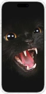 Силикон с усиленными углами чехол Чёрная кошка для Apple iPhone 16 Pro - 932sp-3708 изображение 