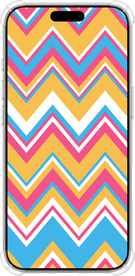 Силикон с усиленными углами чехол Шеврон v2 для Apple iPhone 16 Pro - 1057sp-3708 изображение 