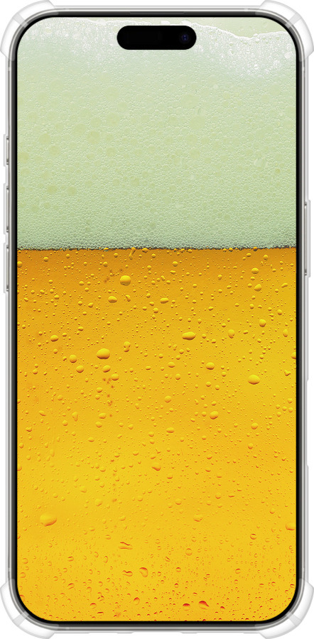 Силикон с усиленными углами чехол Пиво для Apple iPhone 16 Pro - 1145sp-3708 изображение 