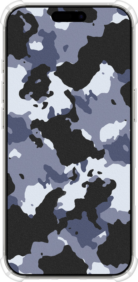 Силикон с усиленными углами чехол Камуфляж v4 для Apple iPhone 16 Pro - 1182sp-3708 изображение 
