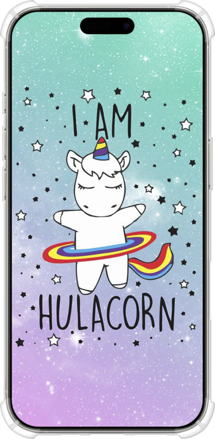 Силикон с усиленными углами чехол I'm hulacorn для Apple iPhone 16 Pro - 3976sp-3708 изображение 