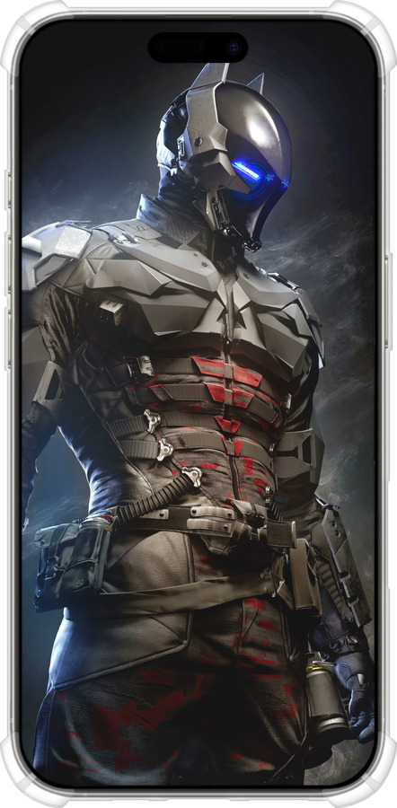 Силикон с усиленными углами чехол Рыцарь для Apple iPhone 16 Pro - 4075sp-3708 изображение 