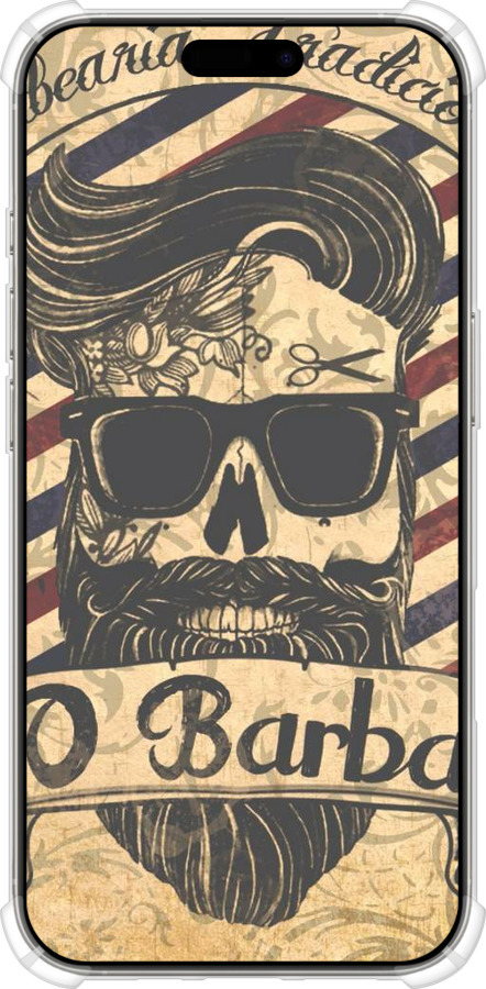 Силіконовий протиударний с посиленими кутами чехол Barber Shop для Apple iPhone 16 Pro - 4097sp-3708 изображение 