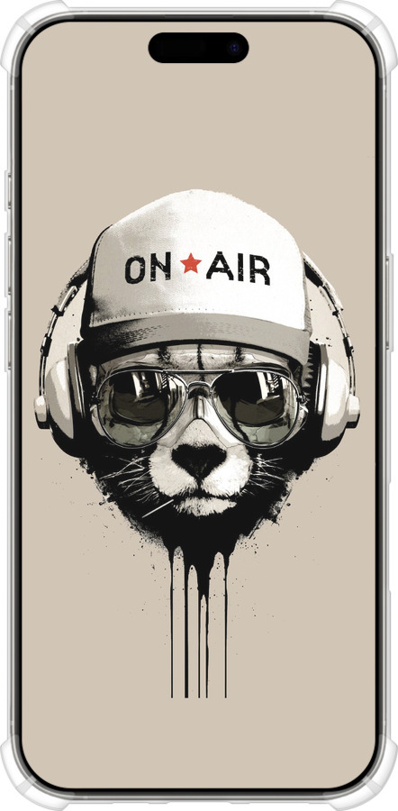 Силикон с усиленными углами чехол On air для Apple iPhone 16 Pro - 4166sp-3708 изображение 