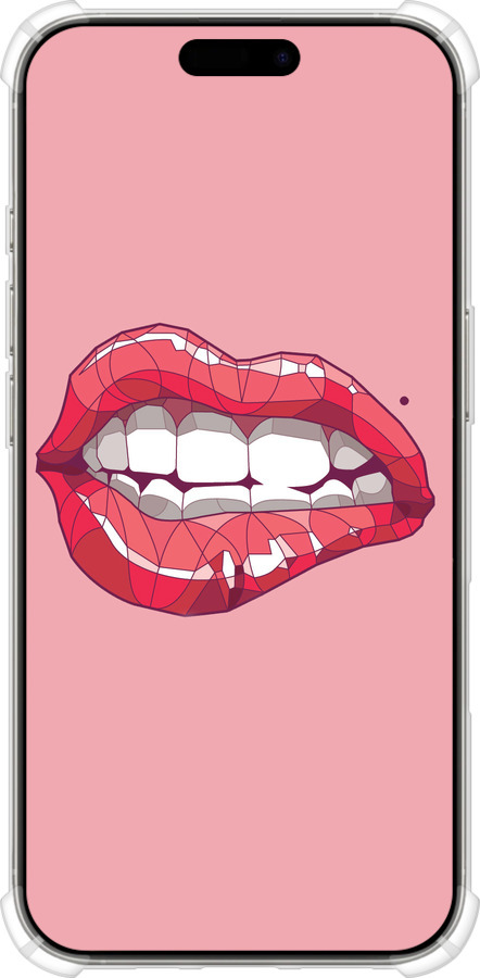 Силикон с усиленными углами чехол Sexy lips для Apple iPhone 16 Pro - 4174sp-3708 изображение 