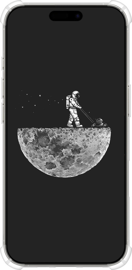 Силіконовий протиударний с посиленими кутами чехол Moon in dark для Apple iPhone 16 Pro - 4176sp-3708 изображение 