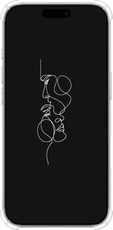 Силикон с усиленными углами чехол Пара для Apple iPhone 16 Pro - 4457sp-3708 изображение 