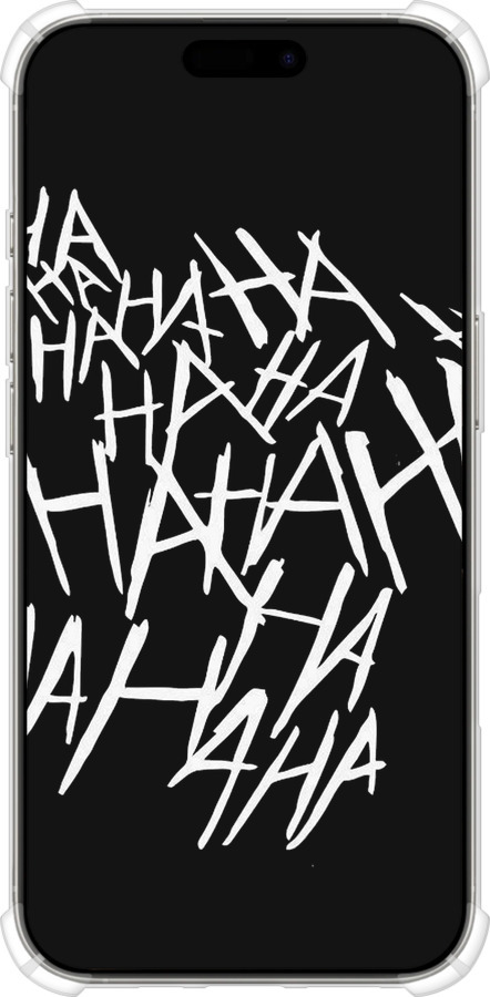 Силикон с усиленными углами чехол joker hahaha для Apple iPhone 16 Pro - 4509sp-3708 изображение 