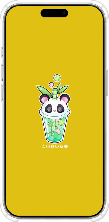 Силикон с усиленными углами чехол Панда 1 для Apple iPhone 16 Pro - 4558sp-3708 изображение 