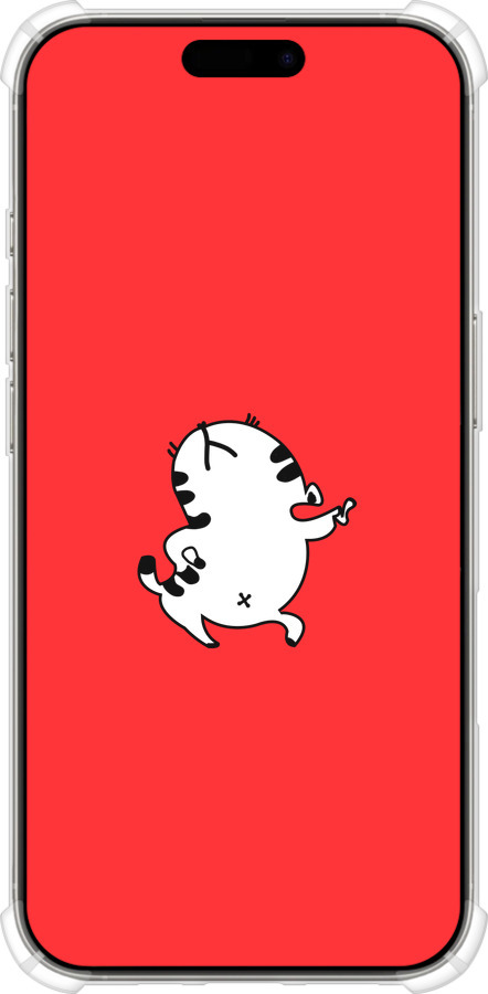 Силіконовий протиударний с посиленими кутами чехол Кошеня для Apple iPhone 16 Pro - 4577sp-3708 изображение 