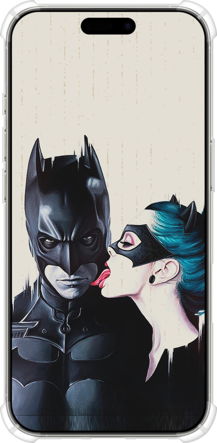 Силикон с усиленными углами чехол Бэтмен для Apple iPhone 16 Pro - 4678sp-3708 изображение 