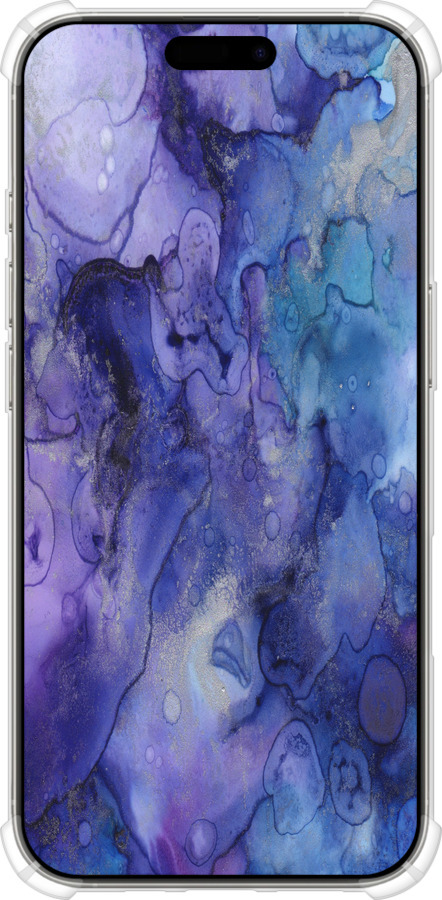 Силіконовий протиударний с посиленими кутами чехол Мармур 7 для Apple iPhone 16 Pro - 4802sp-3708 изображение 