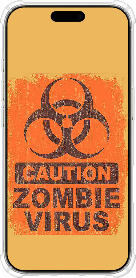 Силикон с усиленными углами чехол Biohazard 1 для Apple iPhone 16 Pro - 4817sp-3708 изображение 