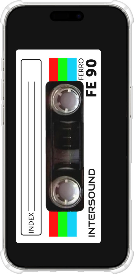 Силикон с усиленными углами чехол Кассета с90 для Apple iPhone 16 Pro - 4894sp-3708 изображение 