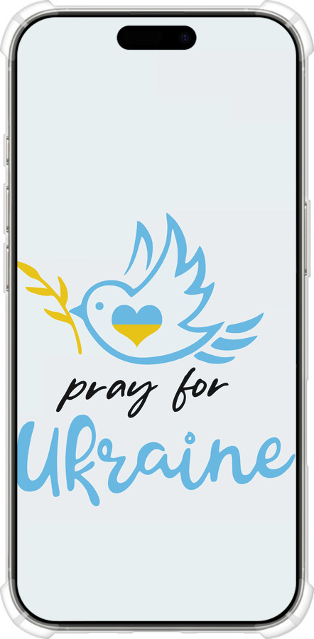 Силіконовий протиударний с посиленими кутами чехол Україна v2 для Apple iPhone 16 Pro - 5230sp-3708 изображение 