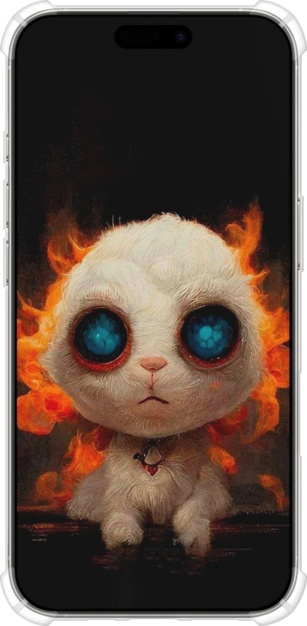 Силикон с усиленными углами чехол Бавовнятко для Apple iPhone 16 Pro - 5466sp-3708 изображение 