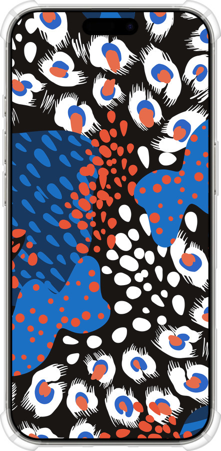 Силіконовий протиударний с посиленими кутами чехол Абстрактний фон v2 для Apple iPhone 16 Pro - 5503sp-3708 изображение 