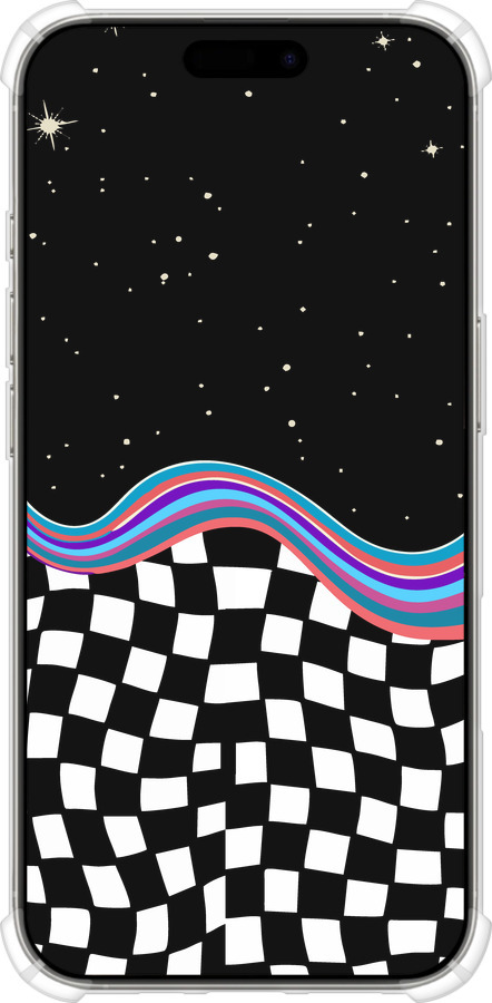 Силикон с усиленными углами чехол Абстрактный космос для Apple iPhone 16 Pro - 5512sp-3708 изображение 