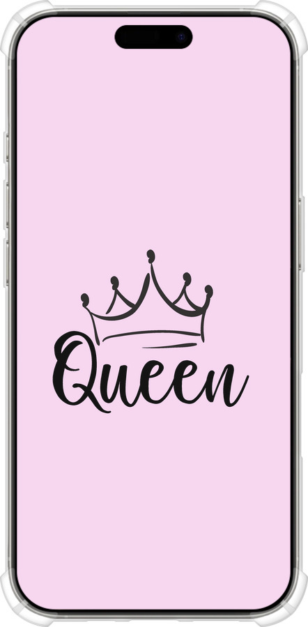 Силіконовий протиударний с посиленими кутами чехол Queen & King для неї для Apple iPhone 16 Pro - 5520sp-3708 изображение 