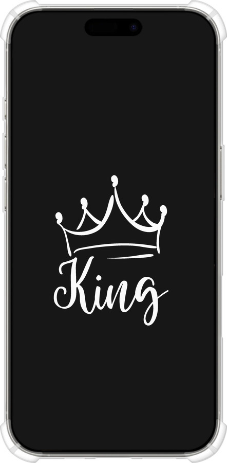 Силикон с усиленными углами чехол Queen & King для него для Apple iPhone 16 Pro - 5521sp-3708 изображение 