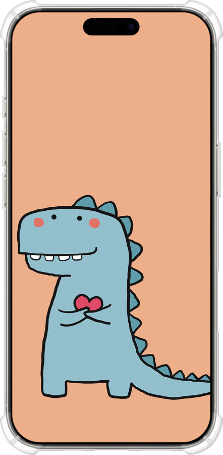 Силіконовий протиударний с посиленими кутами чехол Дракон для нього для Apple iPhone 16 Pro - 5525sp-3708 изображение 