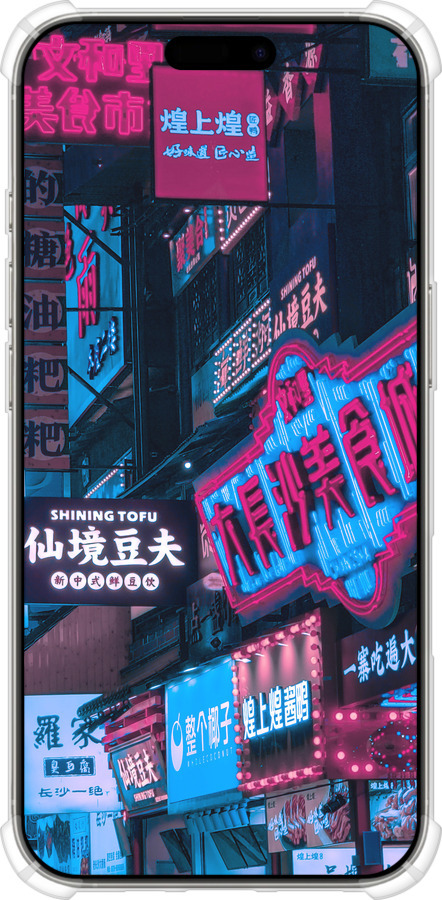 Силіконовий протиударний с посиленими кутами чехол Hong Kong City для Apple iPhone 16 Pro - 5536sp-3708 изображение 