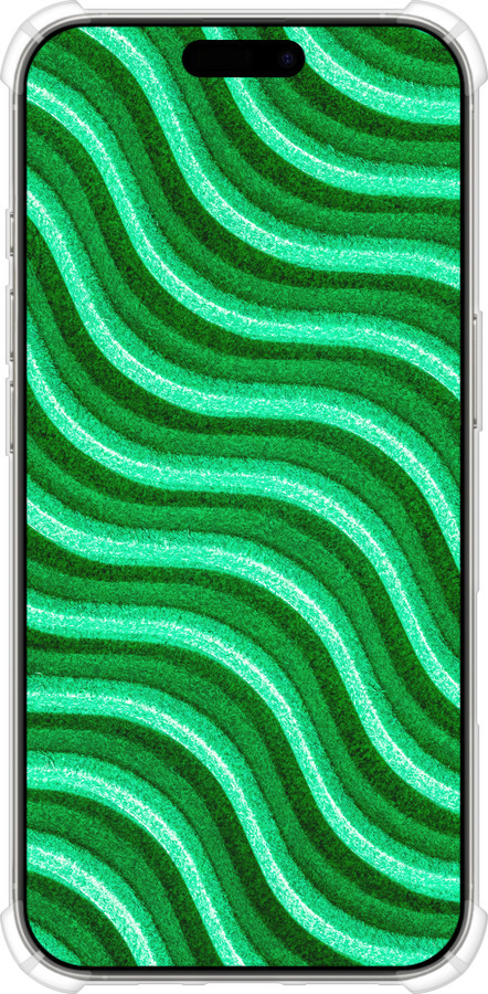 Силіконовий протиударний с посиленими кутами чехол Хвилясті лінії для Apple iPhone 16 Pro - 5578sp-3708 изображение 