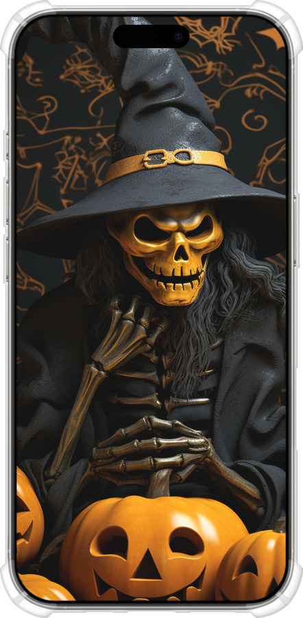 Силикон с усиленными углами чехол Halloween 2 для Apple iPhone 16 Pro - 5654sp-3708 изображение 