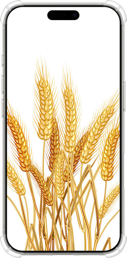 Силикон с усиленными углами чехол Колоски пшеници для Apple iPhone 16 Pro - 5866sp-3708 изображение 