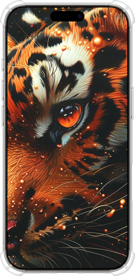 Силикон с усиленными углами чехол Tiger для Apple iPhone 16 Pro - 6053sp-3708 изображение 