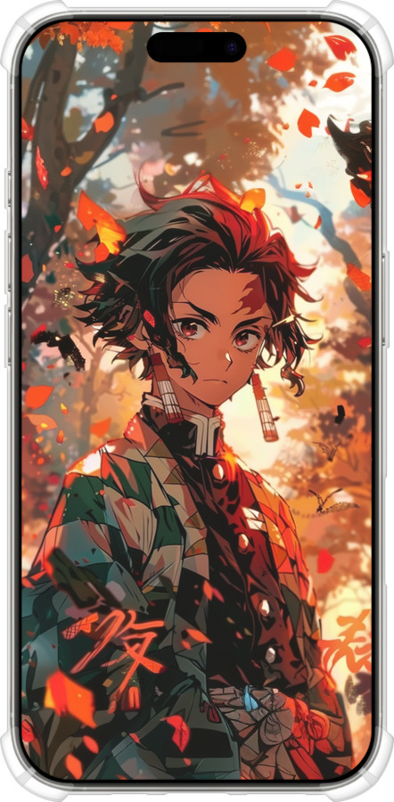 Силикон с усиленными углами чехол Tanjiro для Apple iPhone 16 Pro - 6130sp-3708 изображение 
