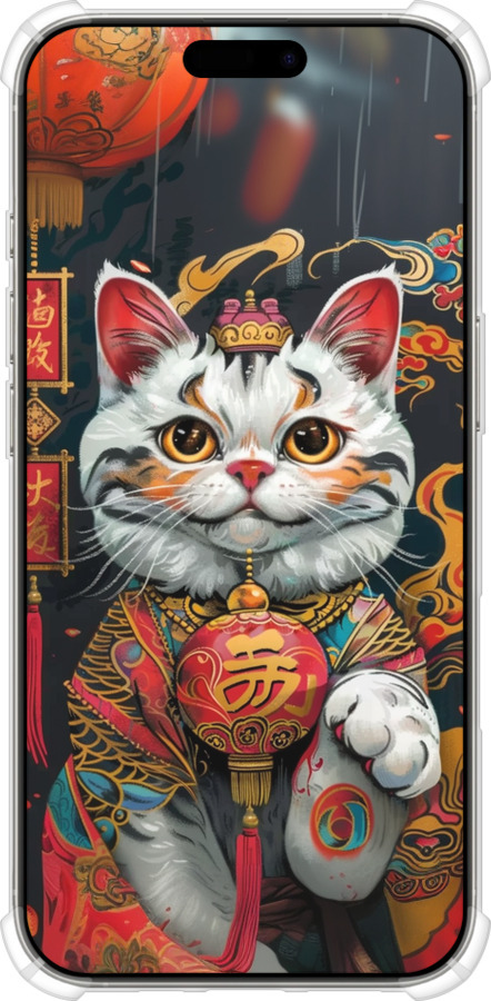 Силикон с усиленными углами чехол China Cat v2 для Apple iPhone 16 Pro - 6135sp-3708 изображение 