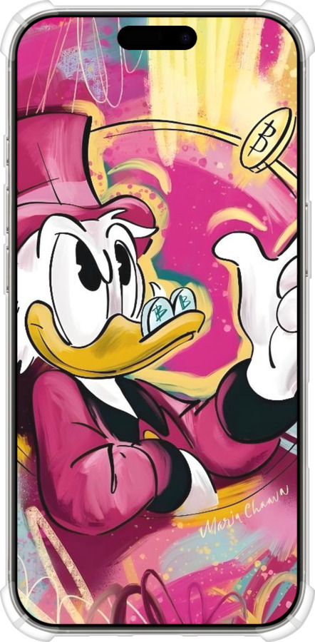 Силикон с усиленными углами чехол Скрудж для Apple iPhone 16 Pro - 6283sp-3708 изображение 