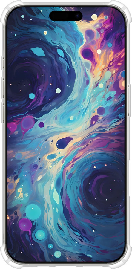 Силикон с усиленными углами чехол Арт акварель для Apple iPhone 16 Pro - 6329sp-3708 изображение 