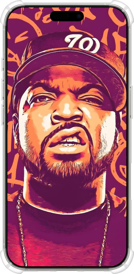 Силикон с усиленными углами чехол Айс кюб для Apple iPhone 16 Pro - 6367sp-3708 изображение 