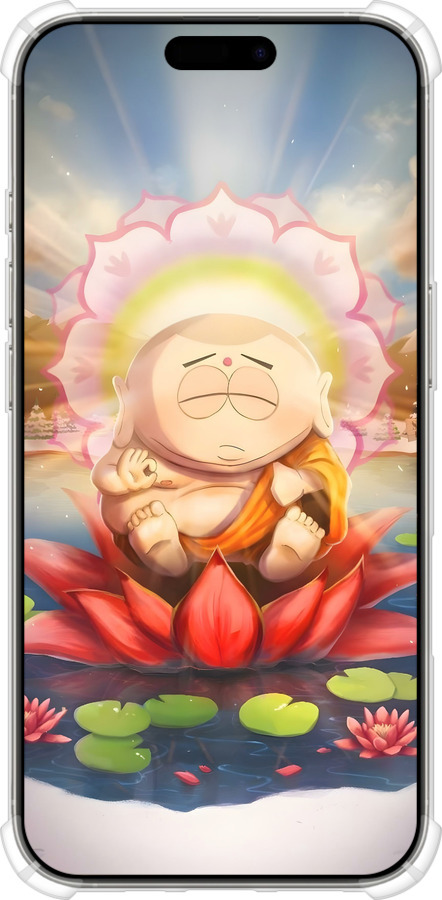 Силикон с усиленными углами чехол Саус парк Эрик для Apple iPhone 16 Pro - 6387sp-3708 изображение 