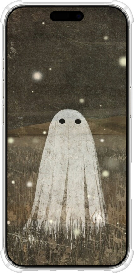 Силіконовий протиударний с посиленими кутами чехол Привид та світлячки для Apple iPhone 16 Pro - 6406sp-3708 изображение 